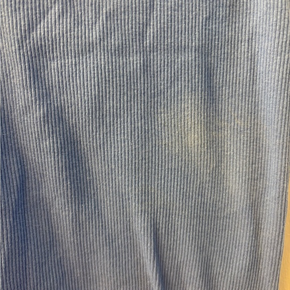 Zara Light Blue Ribbed Top - Picture 5 of 5